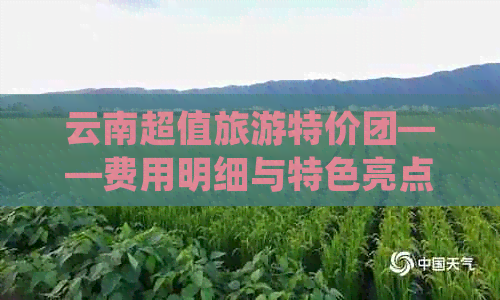 云南超值旅游特价团——费用明细与特色亮点全解析