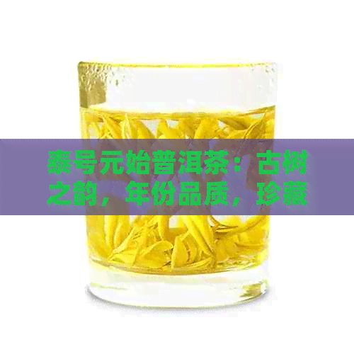 泰号元始普洱茶：古树之韵，年份品质，珍藏雅品