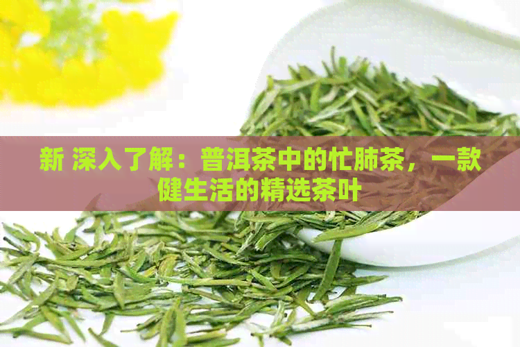 新 深入了解：普洱茶中的忙肺茶，一款健生活的精选茶叶