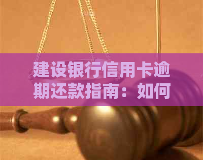 建设银行信用卡逾期还款指南：如何规划、避免与解决逾期问题