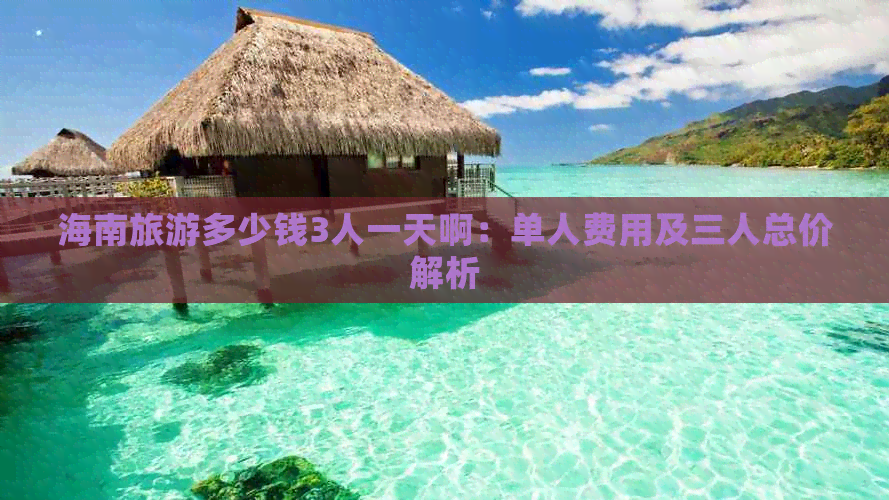 海南旅游多少钱3人一天啊：单人费用及三人总价解析