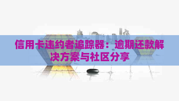 信用卡违约者追踪器：逾期还款解决方案与社区分享