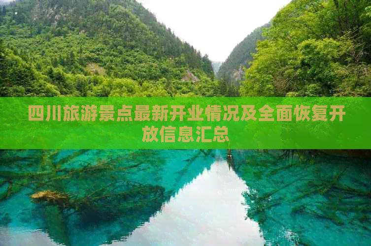 四川旅游景点最新开业情况及全面恢复开放信息汇总