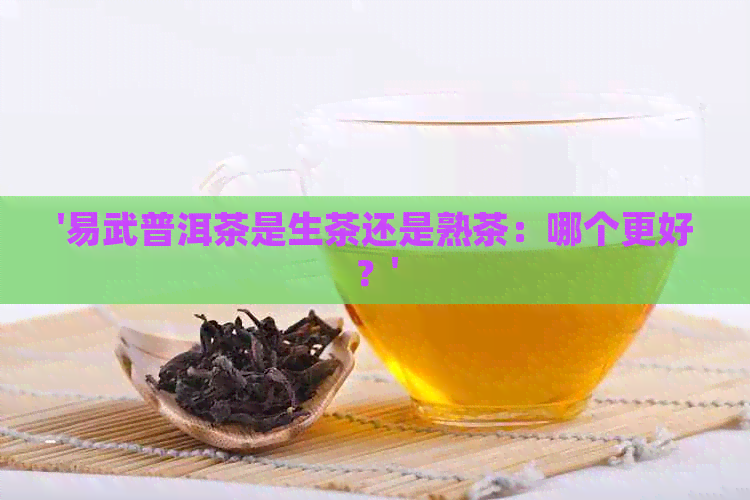 '易武普洱茶是生茶还是熟茶：哪个更好？'