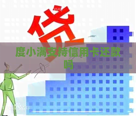 度小满支持信用卡还款吗