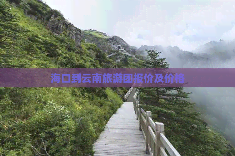 海口到云南旅游团报价及价格