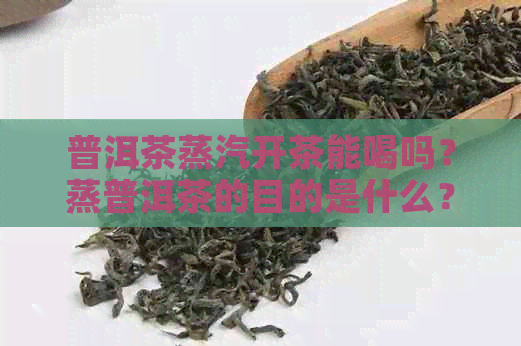 普洱茶蒸汽开茶能喝吗？蒸普洱茶的目的是什么？