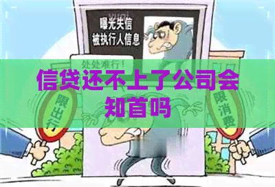 信贷还不上了公司会知首吗