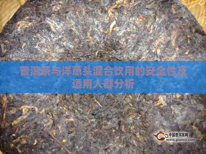 普洱茶与洋葱头混合饮用的安全性及适用人群分析