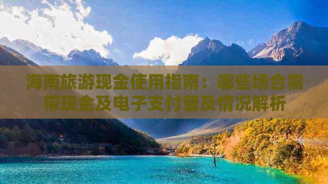 海南旅游现金使用指南：哪些场合需带现金及电子支付普及情况解析