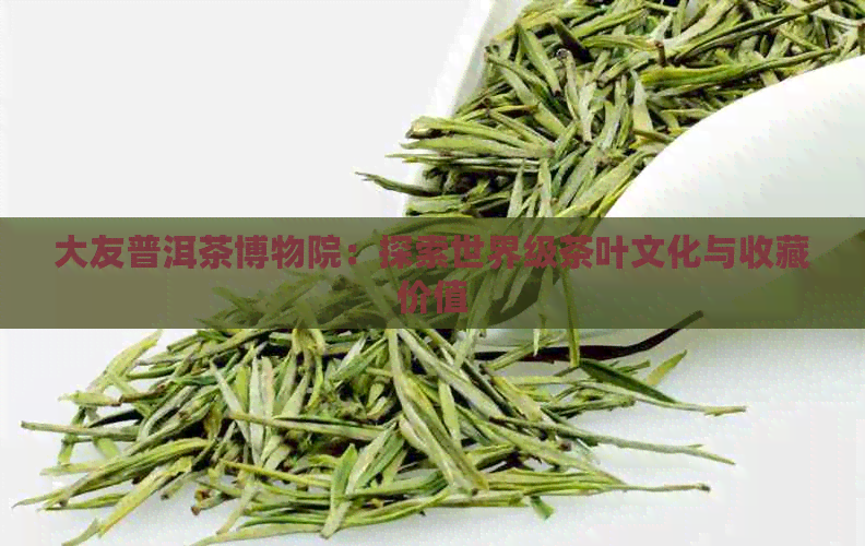 大友普洱茶博物院：探索世界级茶叶文化与收藏价值