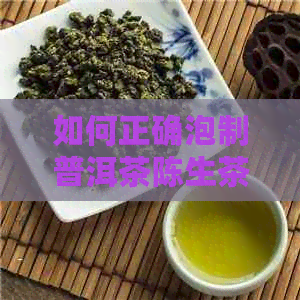 如何正确泡制普洱茶陈生茶：步骤、技巧和口感调制全解析