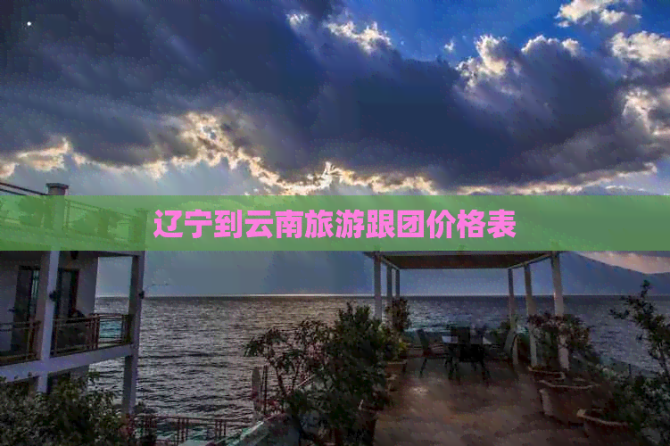 辽宁到云南旅游跟团价格表