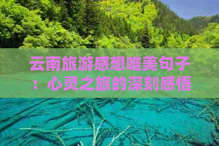 云南旅游感想唯美句子：心灵之旅的深刻感悟