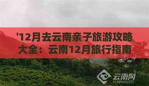 '12月去云南亲子旅游攻略大全：云南12月旅行指南'