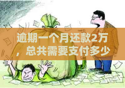 逾期一个月还款2万，总共需要支付多少费用？了解详细计算方法和逾期罚款