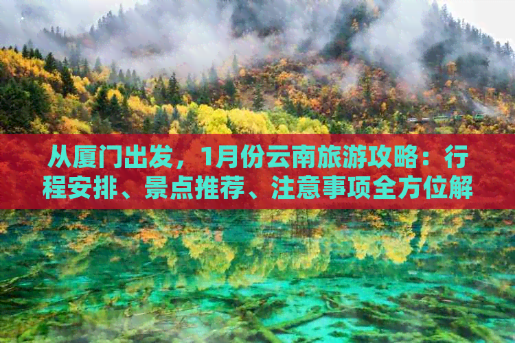 从厦门出发，1月份云南旅游攻略：行程安排、景点推荐、注意事项全方位解析