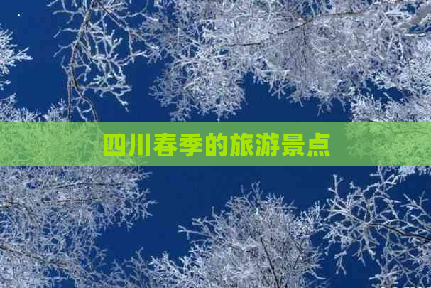 四川春季的旅游景点