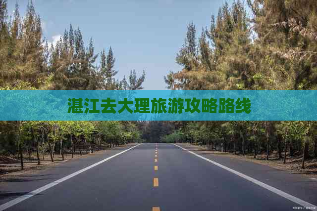 湛江去大理旅游攻略路线