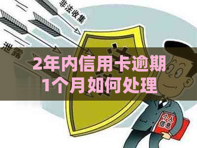 2年内信用卡逾期1个月如何处理