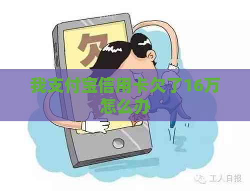 我支付宝信用卡欠了16万怎么办