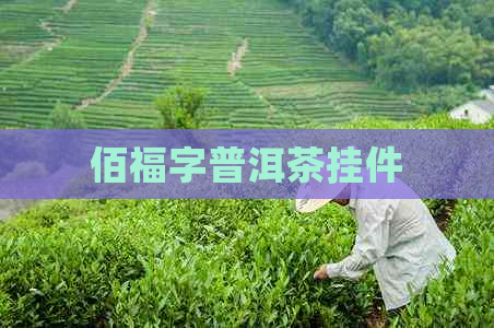 佰福字普洱茶挂件