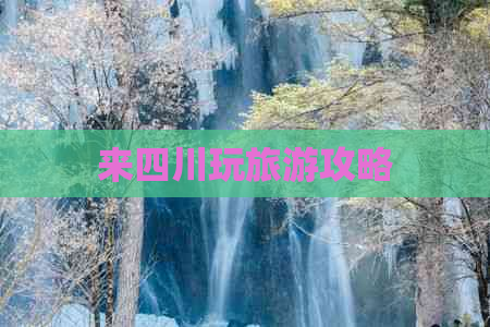 来四川玩旅游攻略