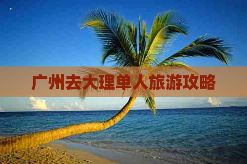 广州去大理单人旅游攻略