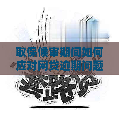 取保候审期间如何应对网贷逾期问题，避免起诉风险