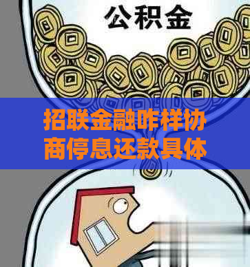 招联金融咋样协商停息还款具体流程是怎样的