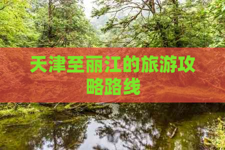 天津至丽江的旅游攻略路线