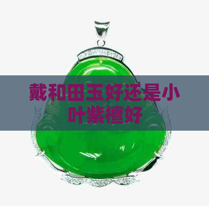 戴和田玉好还是小叶紫檀好