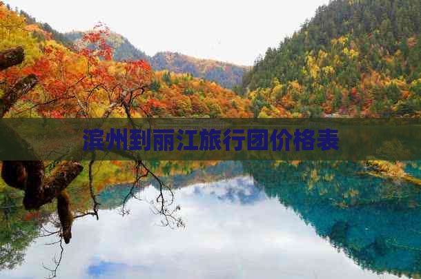 滨州到丽江旅行团价格表