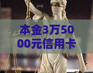 本金3万5000元信用卡逾期的处理方式