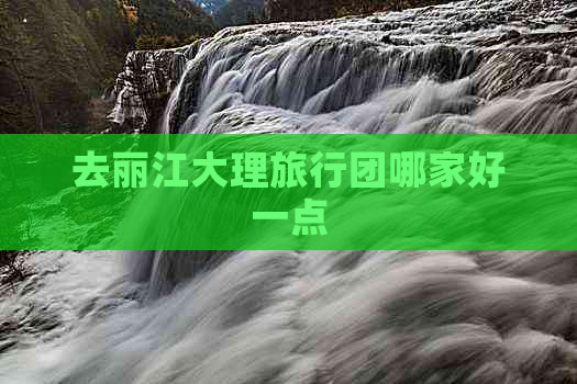 去丽江大理旅行团哪家好一点