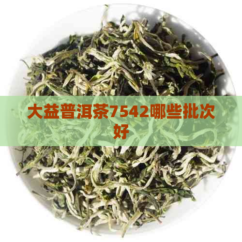 大益普洱茶7542哪些批次好