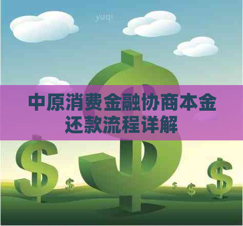 中原消费金融协商本金还款流程详解