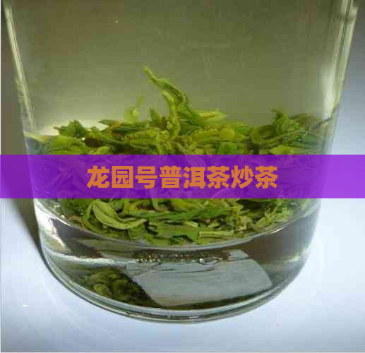 龙园号普洱茶炒茶