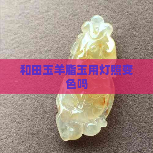 和田玉羊脂玉用灯照变色吗