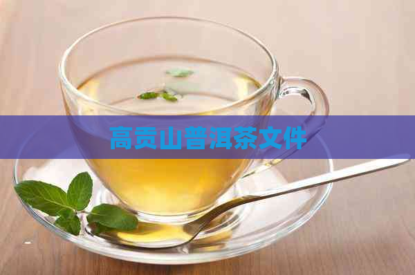 高贡山普洱茶文件