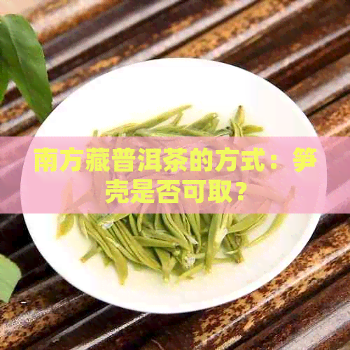 南方藏普洱茶的方式：笋壳是否可取？