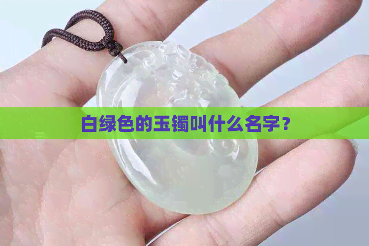 白绿色的玉镯叫什么名字？