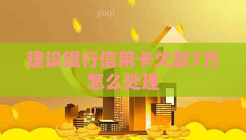 建设银行信用卡欠款7万怎么处理