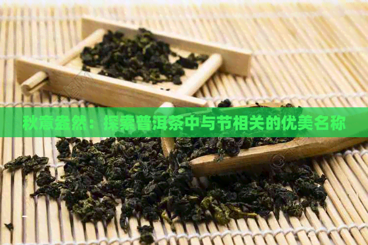 秋意盎然：探索普洱茶中与节相关的优美名称