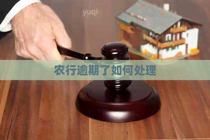 农行逾期了如何处理