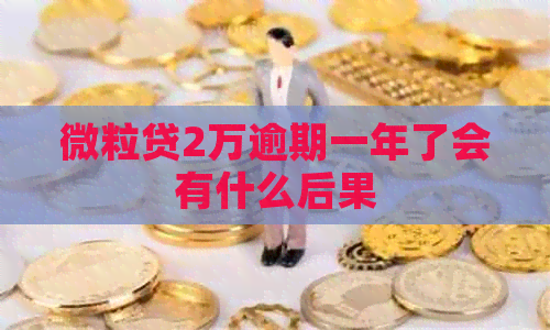 微粒贷2万逾期一年了会有什么后果