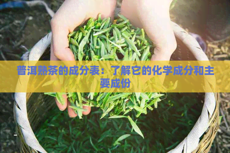 普洱熟茶的成分表：了解它的化学成分和主要成份