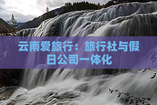 云南爱旅行：旅行社与假日公司一体化