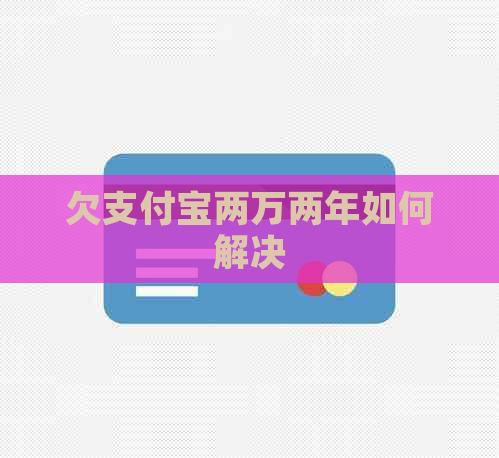 欠支付宝两万两年如何解决