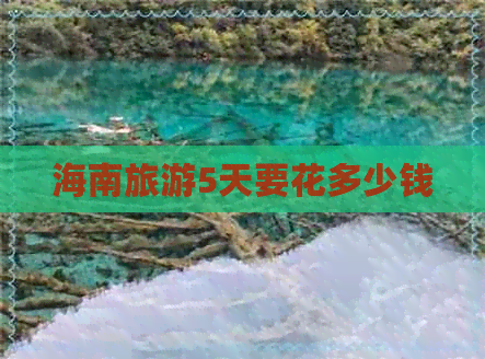 海南旅游5天要花多少钱